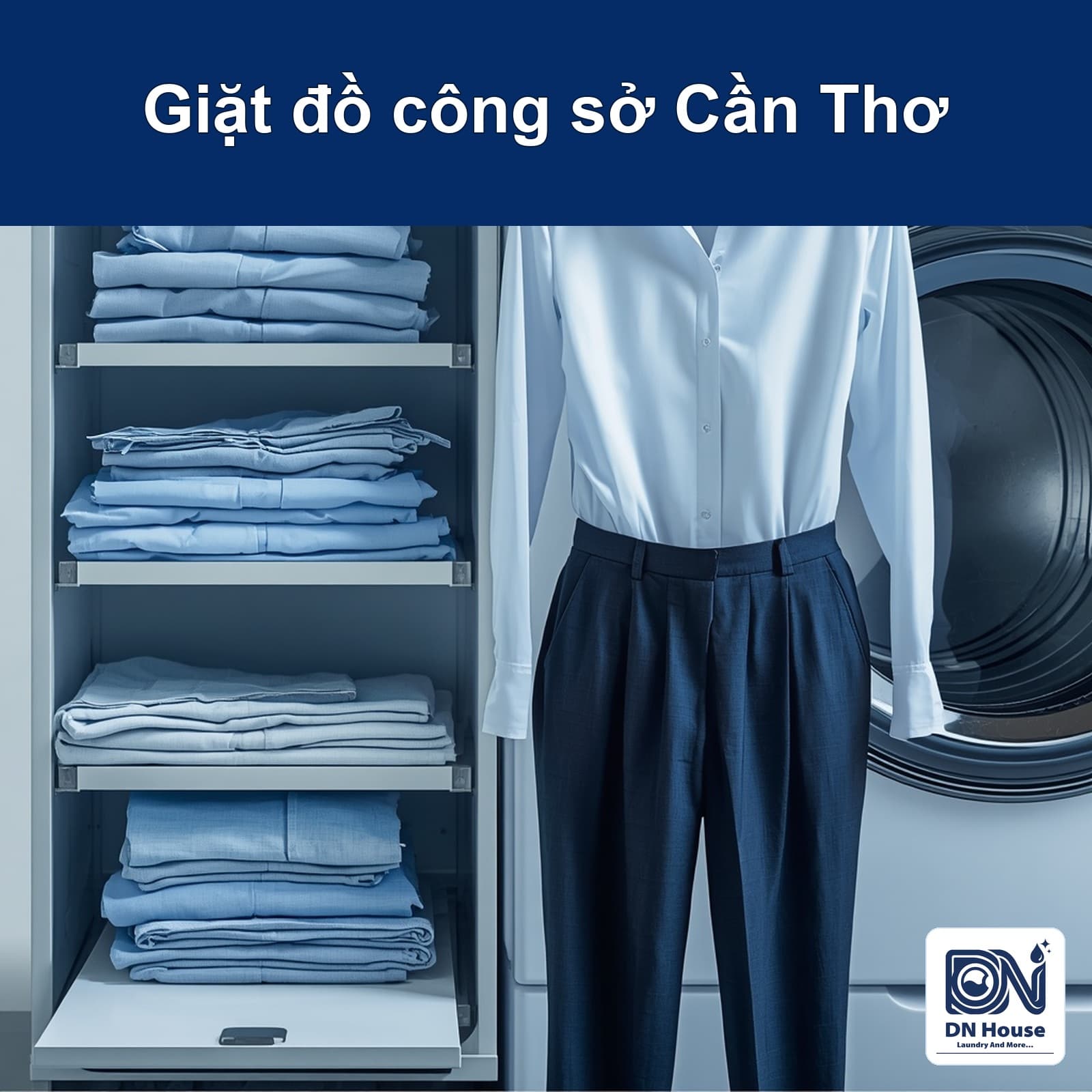Giặt quần áo công sở ở Cần Thơ sao cho ít nhăn, sạch mùi