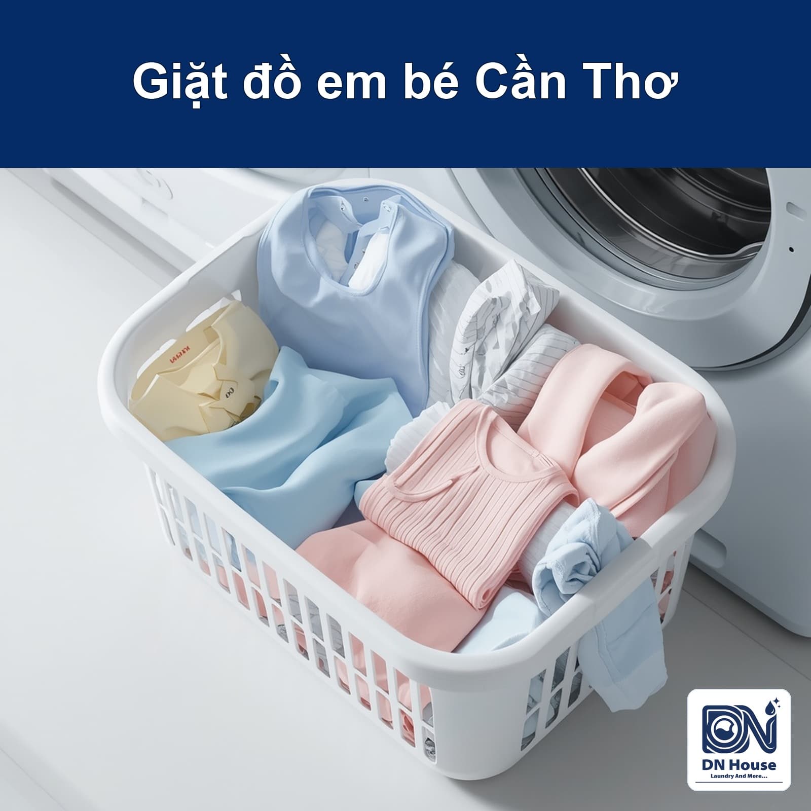 Giặt quần áo em bé tại Cần Thơ: lưu ý về cặn giặt và mùi hương