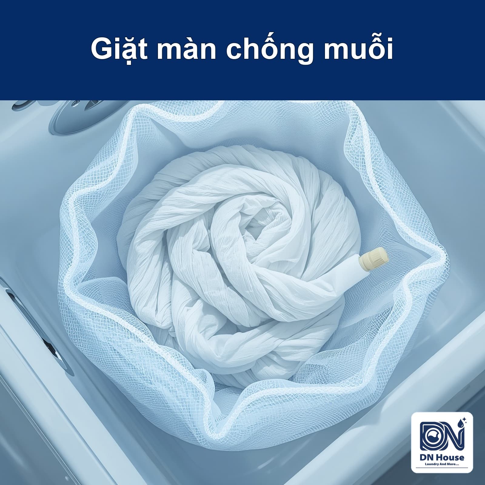 Cách giặt màn, mùng chống muỗi sạch bụi mà không rách lưới