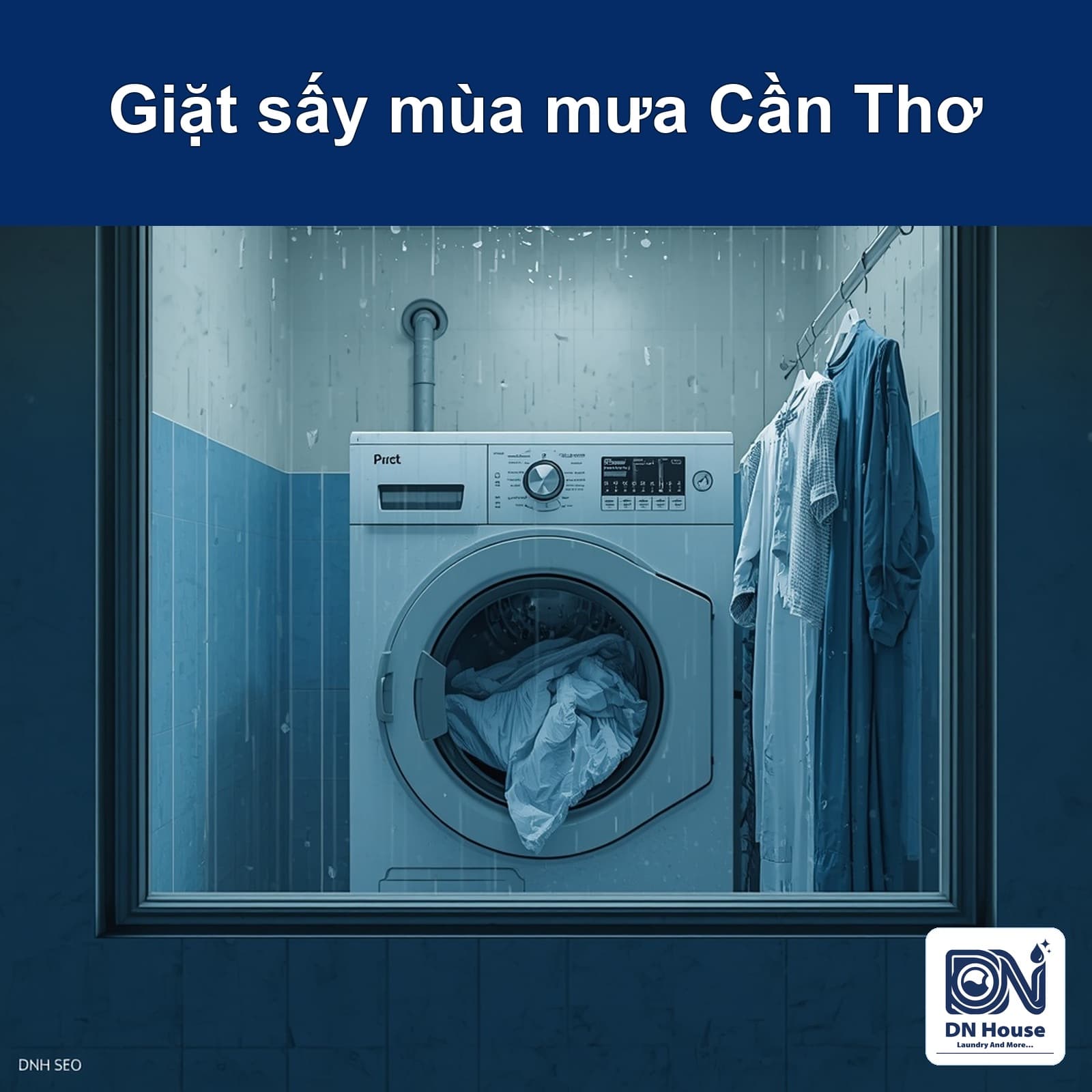 Mùa mưa Cần Thơ nên giặt phơi hay giặt sấy?