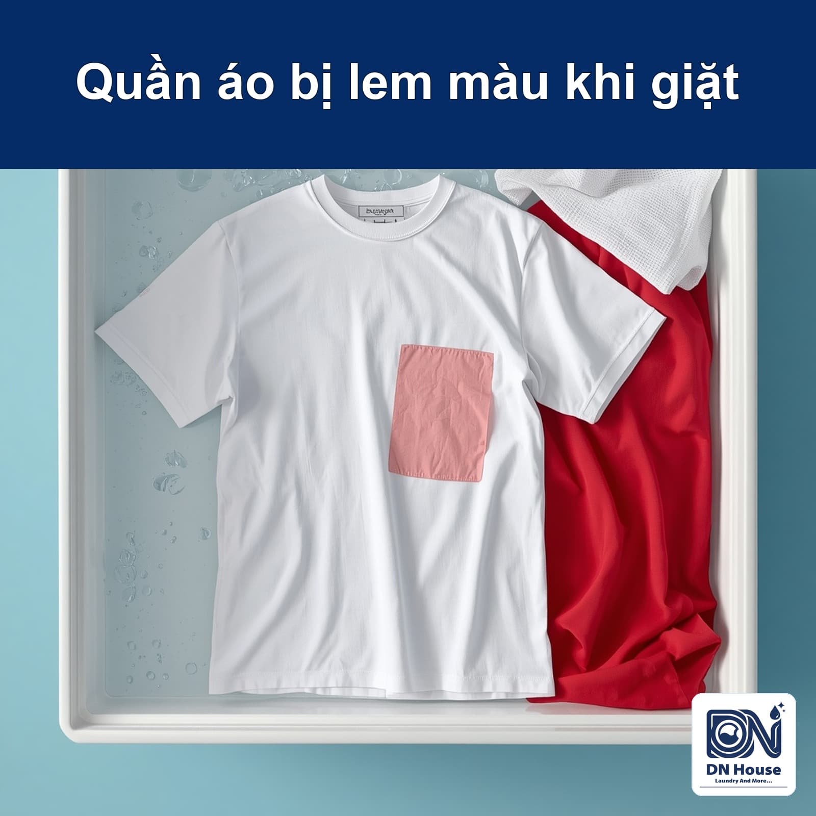 Quần áo bị lem màu khi giặt: xử lý sớm và tránh làm hỏng thêm