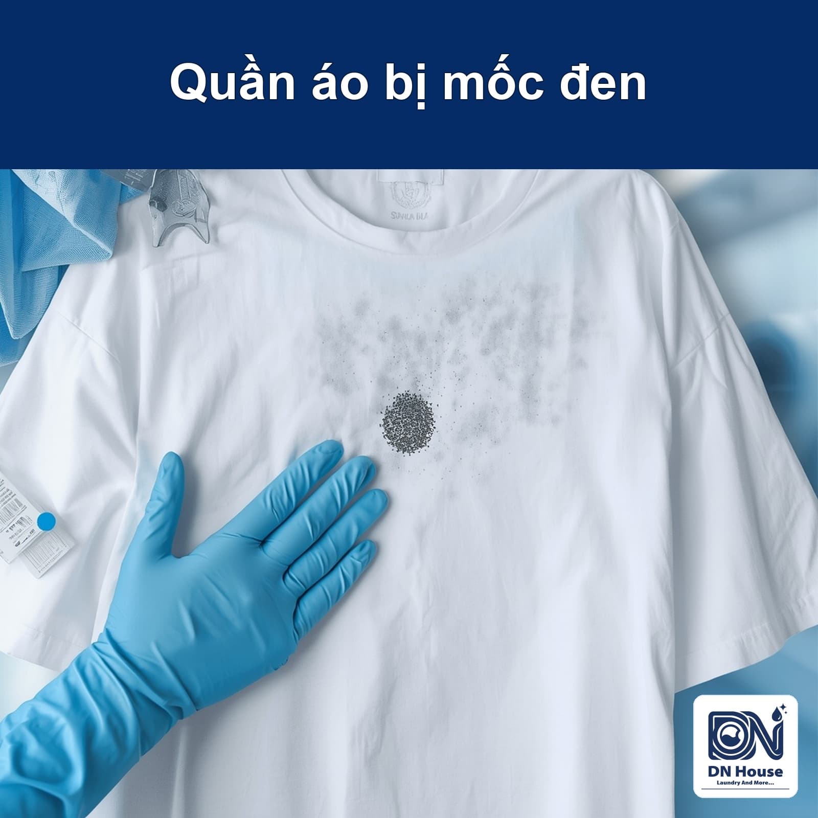 Quần áo bị mốc đen, đốm li ti: có cứu được không?