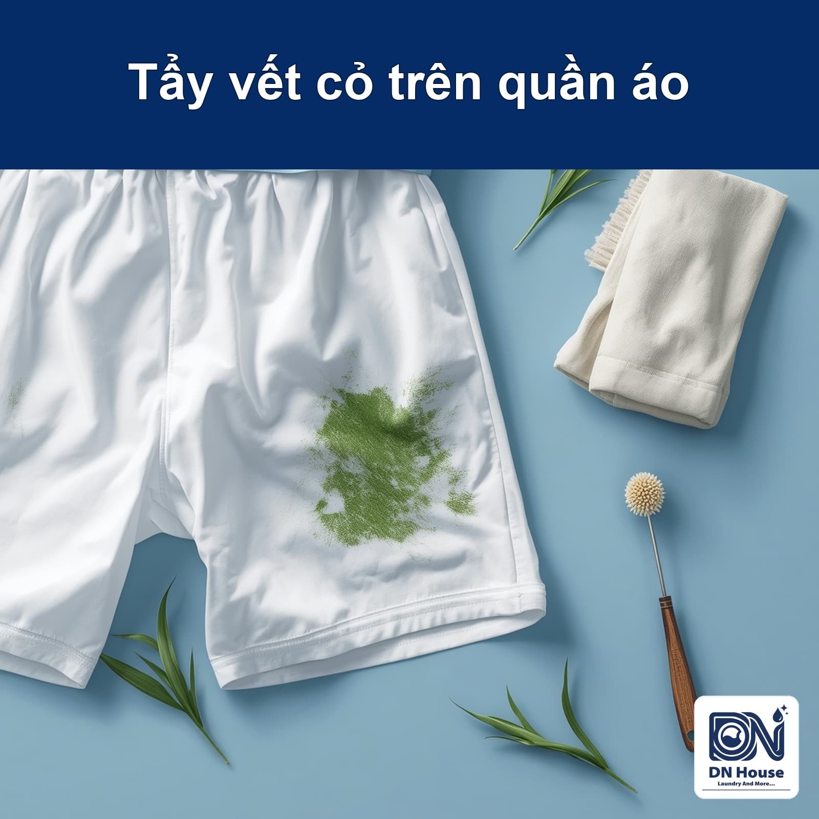 Cách tẩy vết cỏ xanh trên quần áo thể thao và đồng phục
