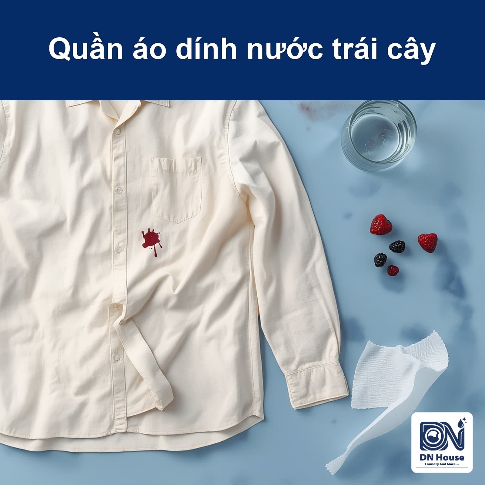 Quần áo dính nước trái cây: xử lý màu nhuộm tự nhiên thế nào?