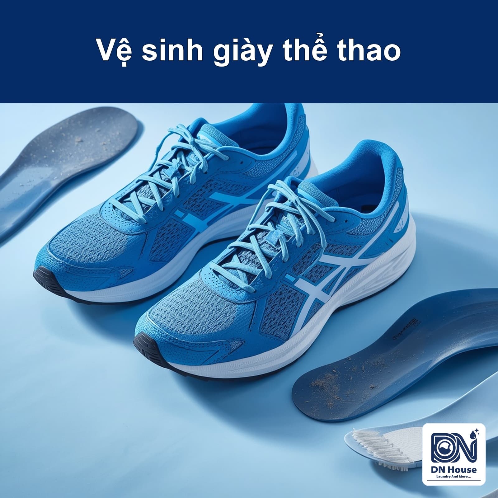 Vệ sinh giày thể thao sau khi tập: sạch mồ hôi và mùi