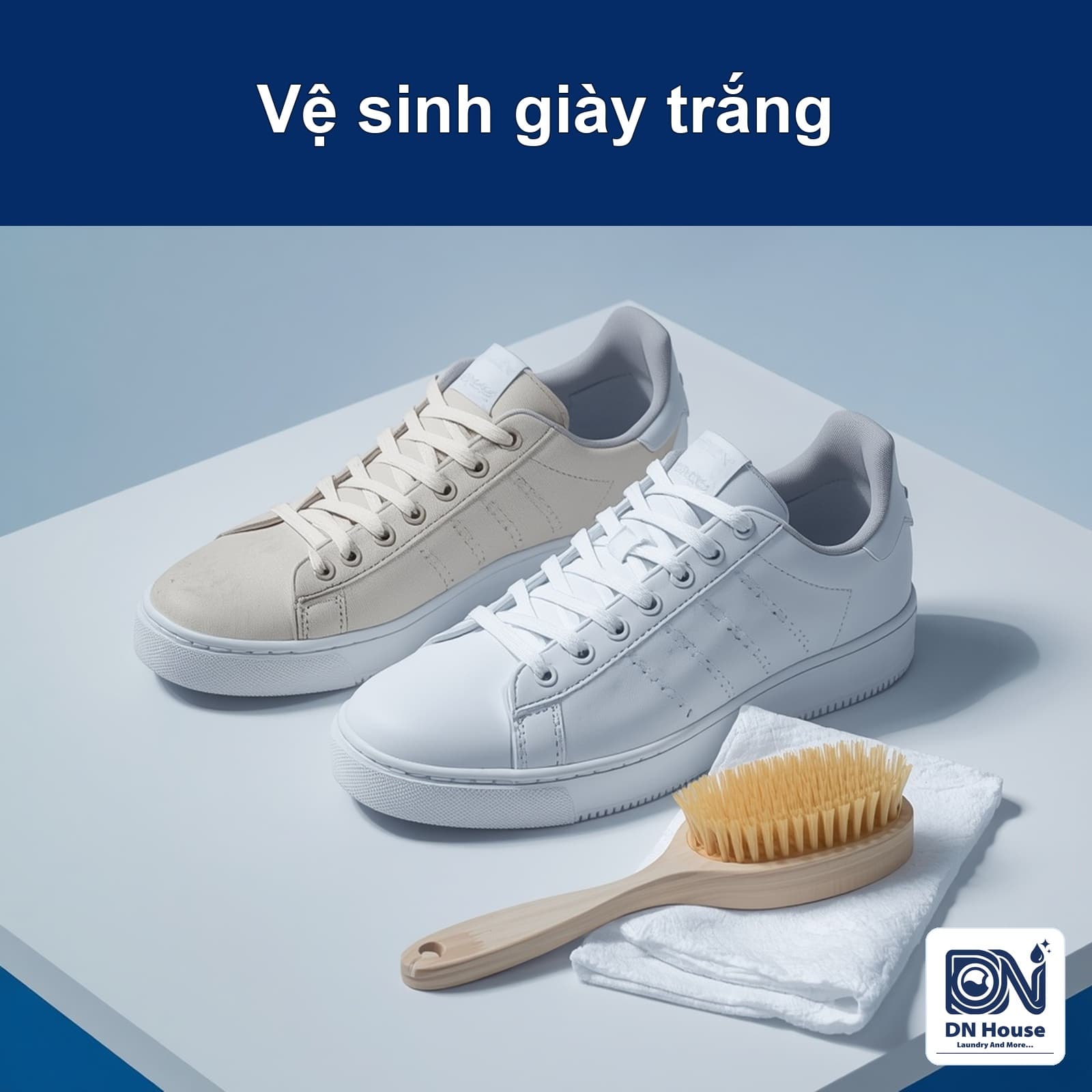Cách vệ sinh giày trắng bị bẩn và hạn chế ố vàng