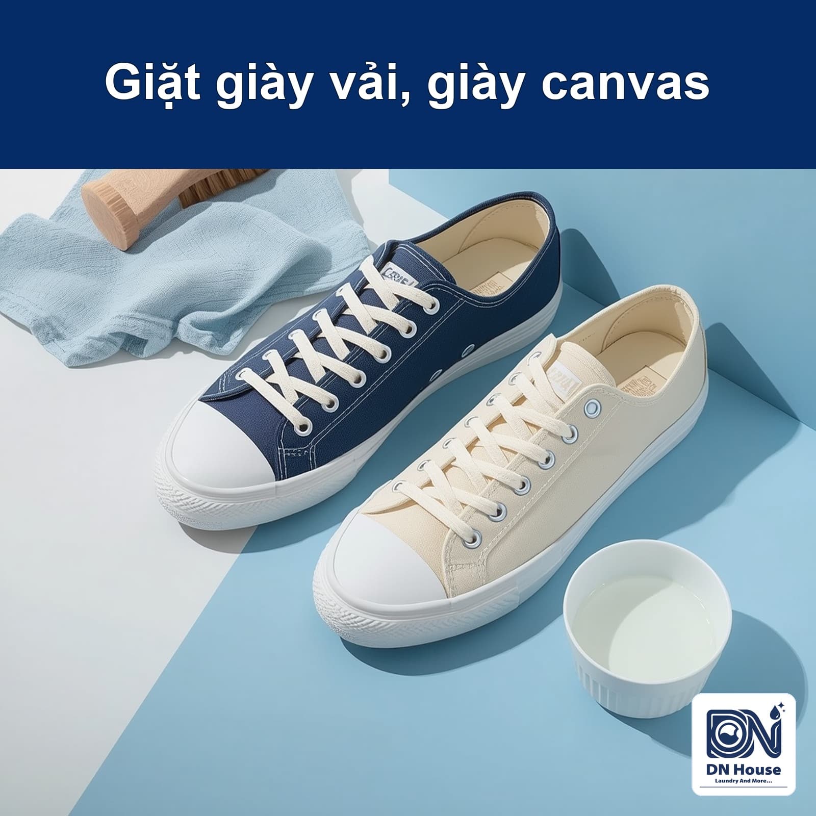 Cách giặt giày vải, giày canvas không phai màu